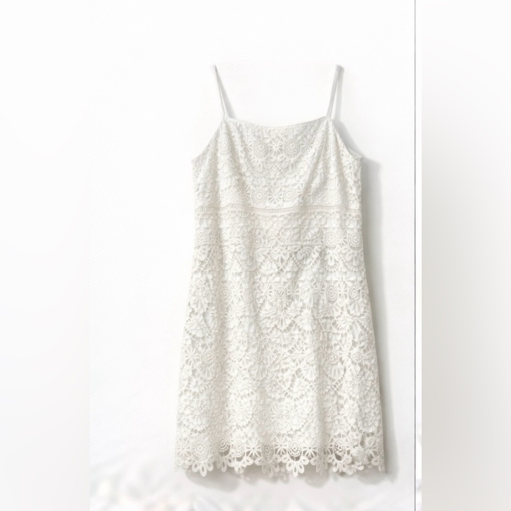 Hollister Strapless Cream Lace Dress size L